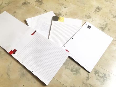 Papierové bloky s dierkami 3 ks,