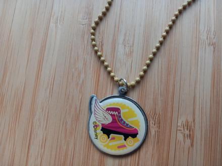 Medailón soy luna na žltej guličkovej ret. 43 cm,