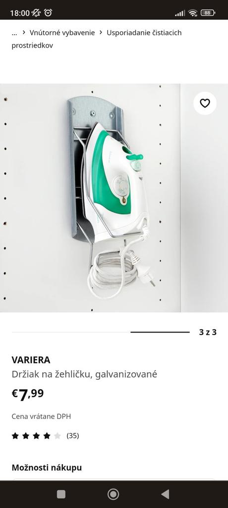 Stojan na žehličku ikea, ikea