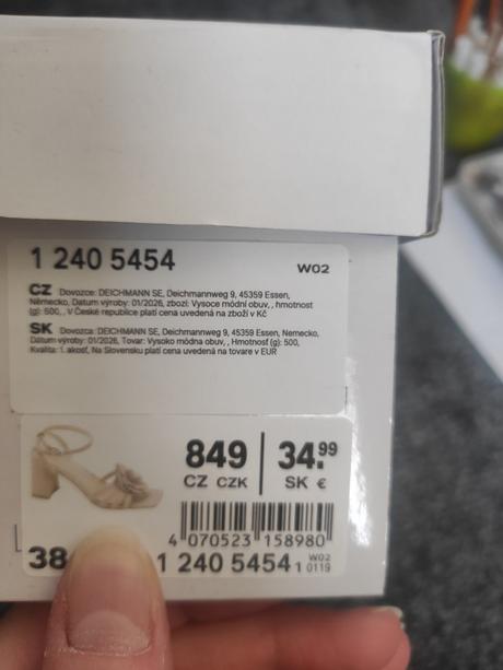 Sandále na vysokom podpätku, deichmann,38