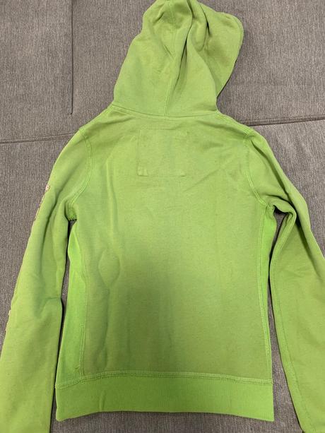 Zelená mikina na zips zn.abercrombie&fitch veľk.s, abercrombie&fitch,s