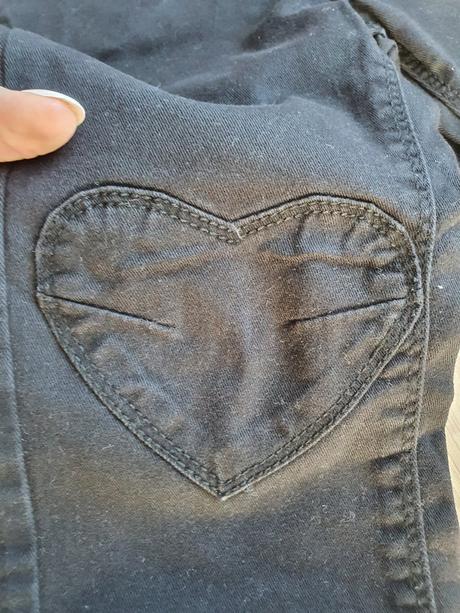 Riflicky so srdieckami na kolenach, h&m,98