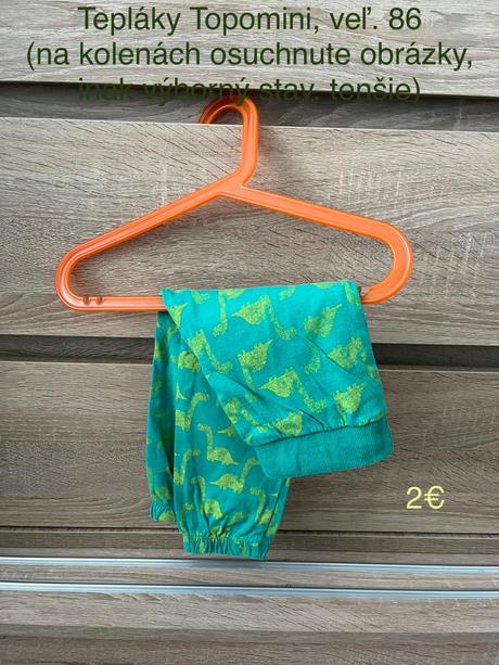 Tepláky topomini veľ. 86, topomini,86