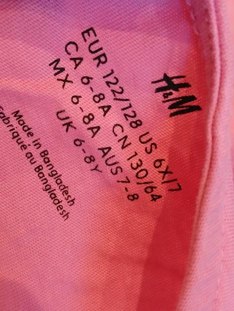 Dievčenské tričko s potlačou h&m (122-128), h&m,122