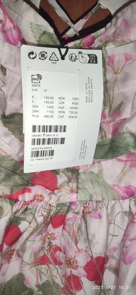 Šaty s vreckami - care label, 38