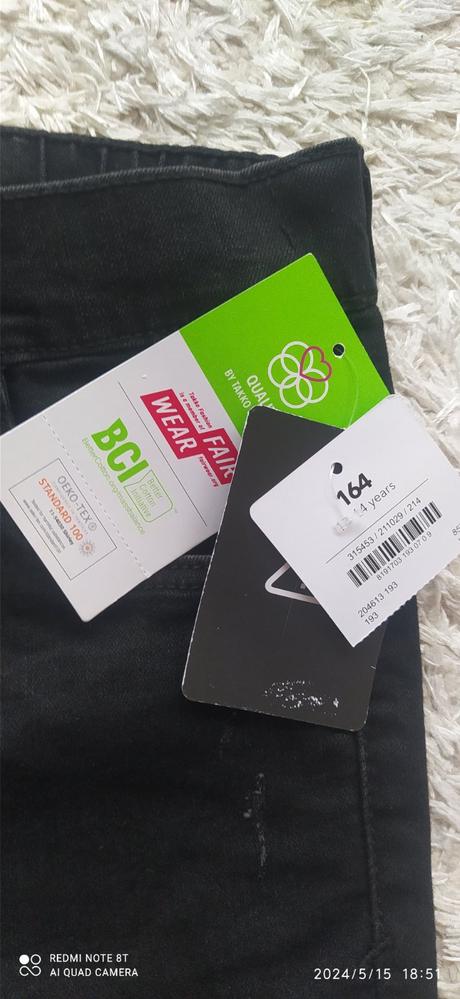 Džínsy tregínsy, takko,164