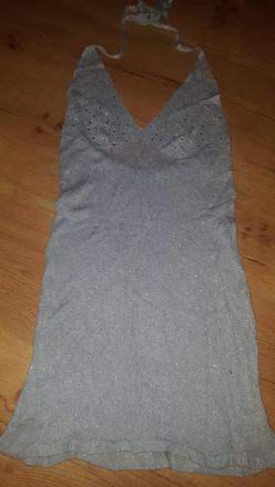 Bledomodré lesklé svetríky, s