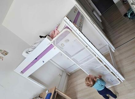 Poschodová/vyvýšená posteľ, šírka (cm): 80,dĺžka (cm): 180