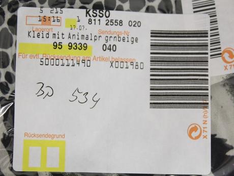 -ľahké zvierací motív šaty bodyflirt veľ. 40, bonprix,m