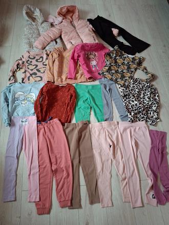 Predám balík letno-jesenného oblečenia pre dievča, 104–116