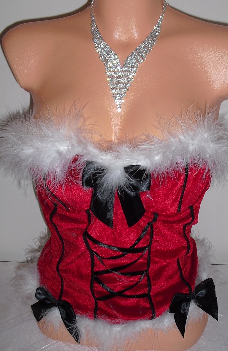 Zamatovy labutienkovy korzetik, s