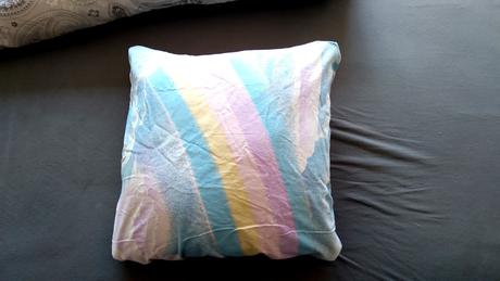 Vankúš + obliečka 40x40cm a 45x45cm dúha oblaky, 