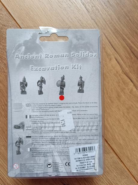 Skamenelina rimskeho vojaka,