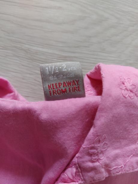 Ružové košeľové šatky s volanom. 86-92, tu,86