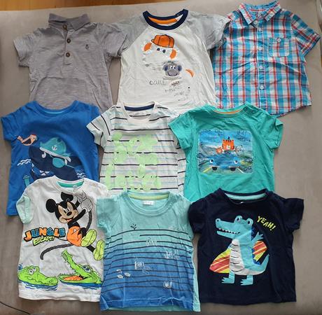 Tričká s krátkym rukávom a košeľa veľ. 74, 74