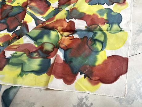 Šatka s abstraktným akvarelovým vzorom, xl