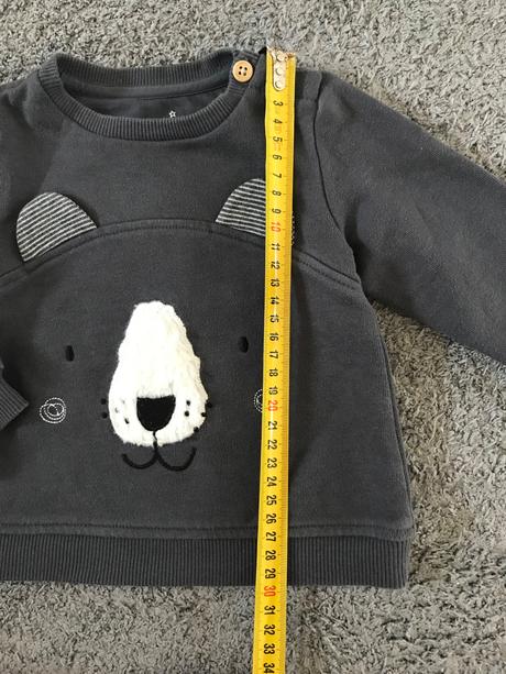 Sivá mikina macko, f&f,74