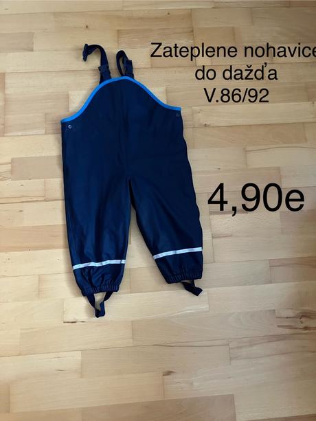 Zateplené nohavice do dažďa, lupilu,86