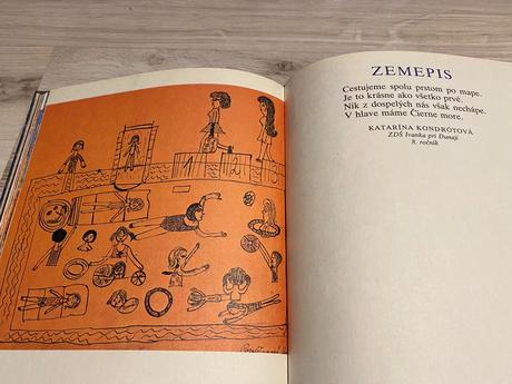 Staré retro básničky maľované básne matica,