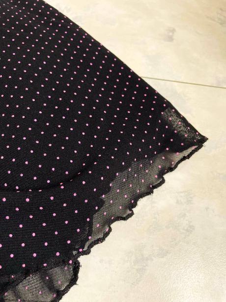 Ľahúčka bodkovaná letná sukňa, s