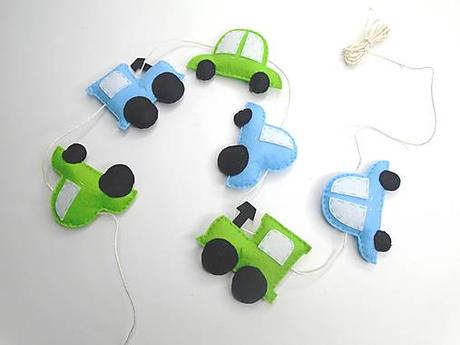 Filcové girlandy do detskej izby,