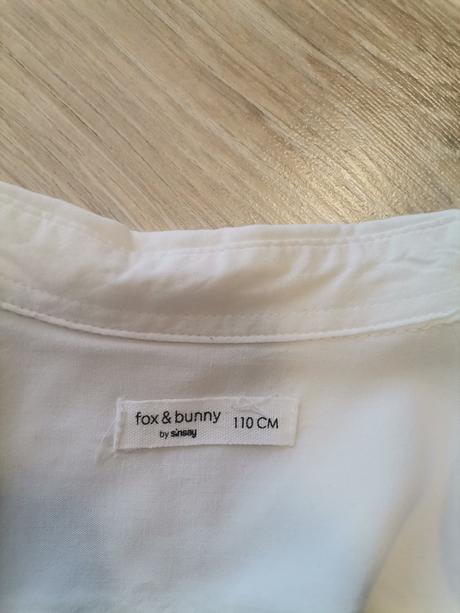 Dievčenska biela blúzka, sinsay,110