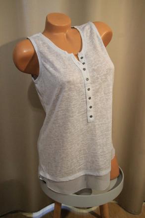 Bledo šedý top, m, m
