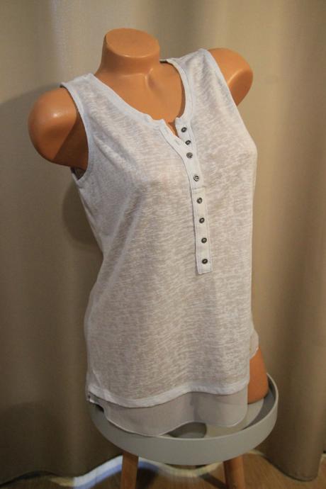 Bledo šedý top, m, m