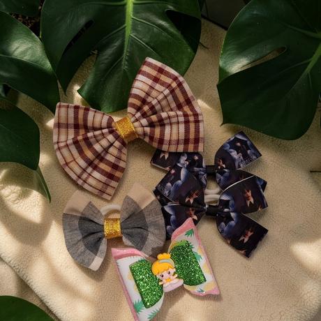 Balíčky mašiel na gumičke/štipce, 