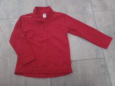 Dievčenská flisová mikina, decathlon,110
