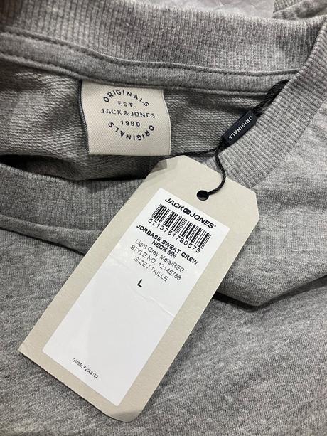 Pánska mikina sivá jack jones (l), l