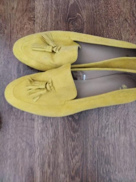 Žlté mokasíny, h&m,40