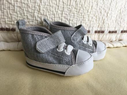 Tenisky capačky 10 cm 14/15, h&m,<17