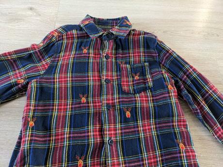 Vianočná flanelová  košeľa, 116