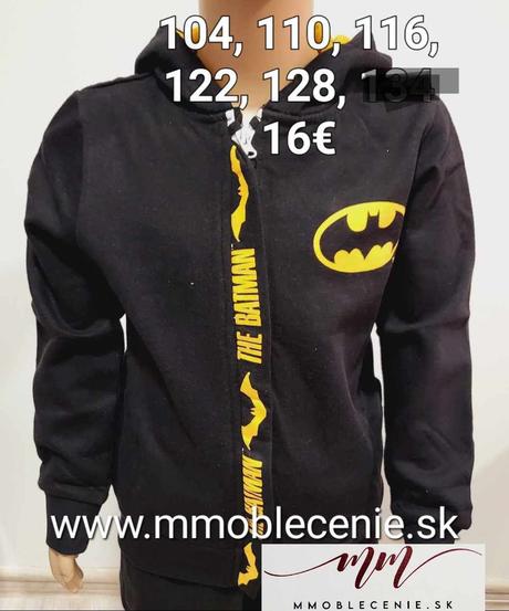 Mikina batman, disney,104 / 110 / 116 / 122 / 128