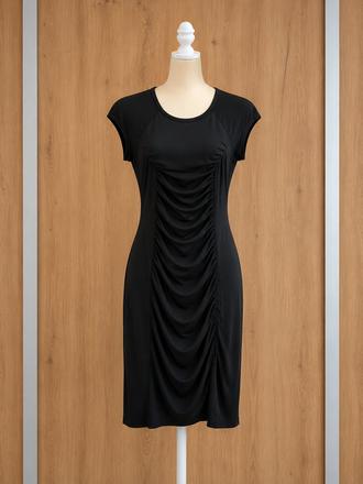 Čierne elastické šaty, f&f,34