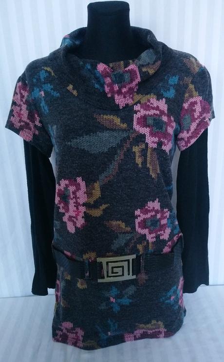 Dámsky farebný pulóvrikový top - rolák, xanaka, m