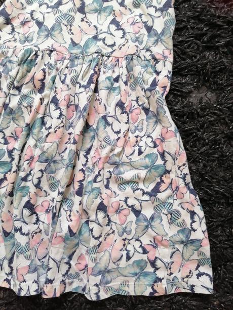Motýlikové šaty, h&m,110