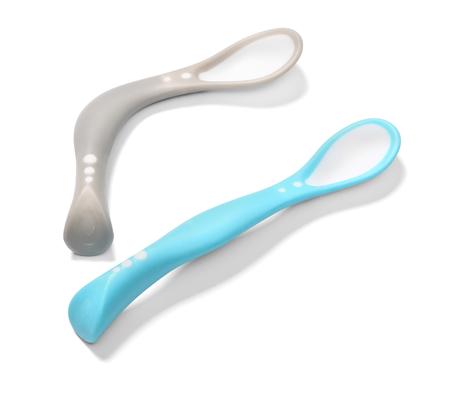 Babyono 1066 flexibilné lyžičky modré 2ks, 6m+,