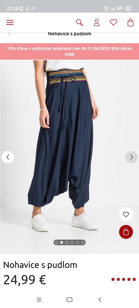 Bpc nohavice s pudlom, bonprix,46