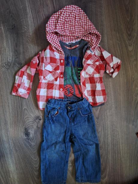 Rifle, tricko, kosela - komplet, marks & spencer,92