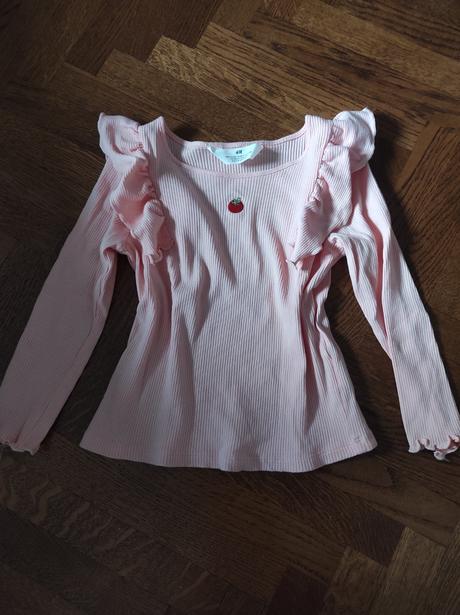 Tričko s volánikmi, h&m,122