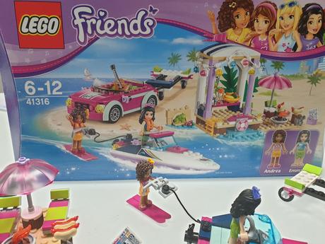Lego friends 41316 andrein voz s prívesom na čln, 