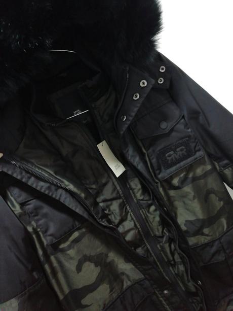 Zimná bunda maskáčová, river island,152