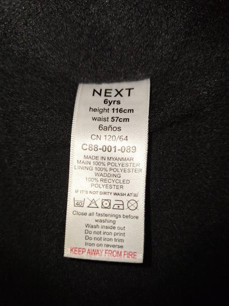 Zimná bunda, nenosená, next,116