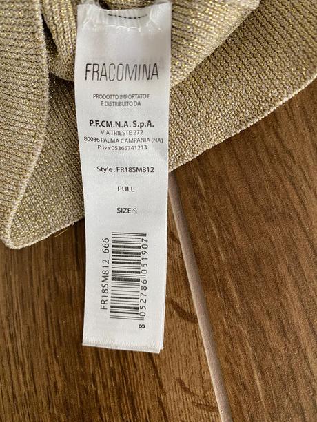 Zlatý pulover, fracomina,s