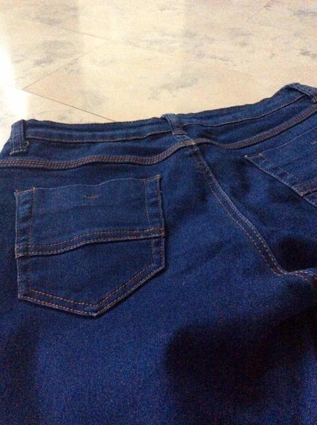 Elastické jegínsy marshmallow č. 38/32, denim,s