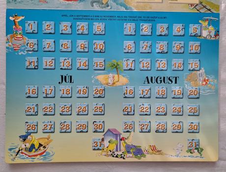 Kniha "detský kalendár na 12 mesiacov" tony wolf, 