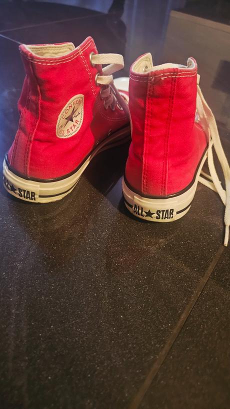 Plátené červené tenisky coversy, converse,36