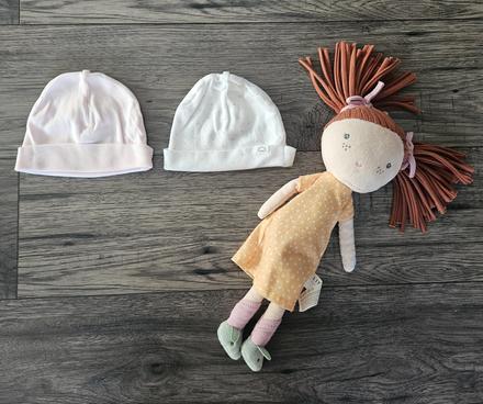 2 novorodenecké čiapočky 56, h&m,56